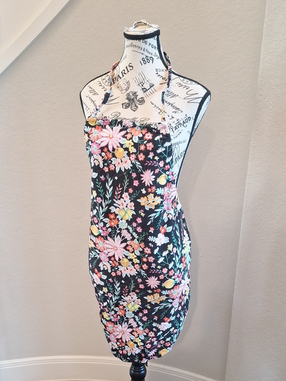 Vera Bradley What's Cookin' Apron Floral LemonTangerine Twist Print Baking O/S